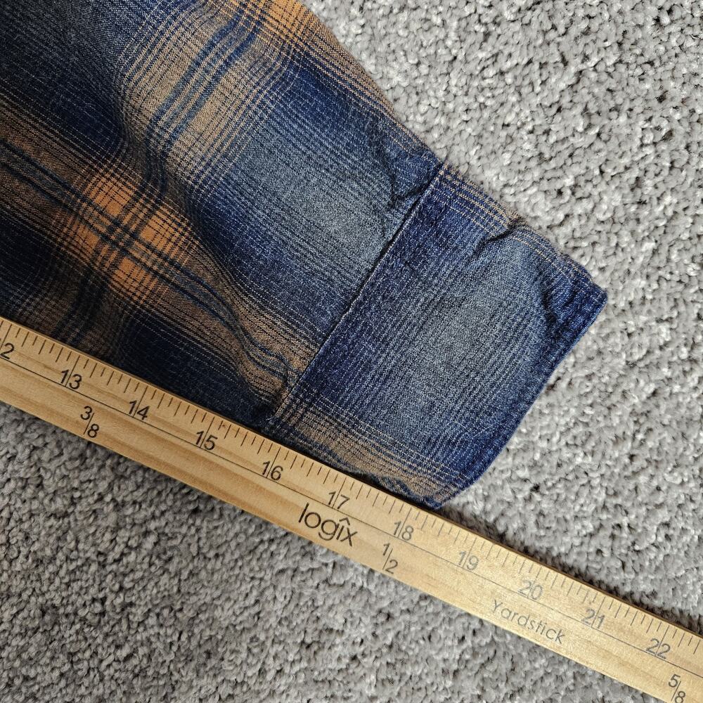 Fat Face Shirt Mens XL Blue Button Down Plaid Cabincore Outdoors Nature - Picture 10 of 10